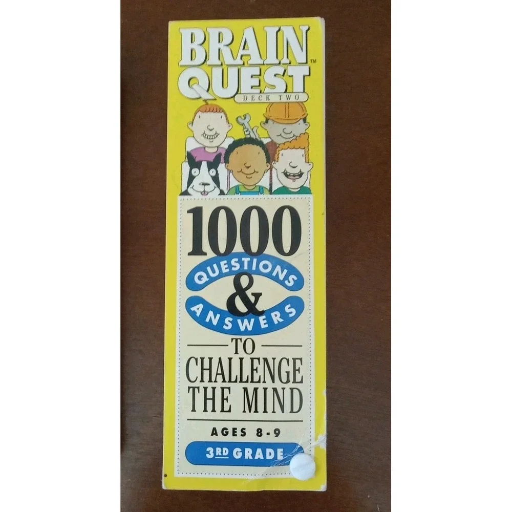 Brain Quest 3rd Grade Ages 8 9 Deck 1 & 2 Question Answer Challenge Mind Trivia